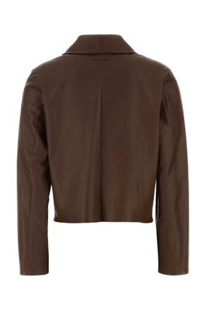 Santoro London Ovine Leather Jacket - Brown