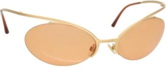 Chanel Pre-owned Metallo sunglasses - - Pre-owned - Donna - Arancione - ONE SIZE