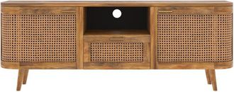 Rendez-Vous D&eacute;co Mueble Tv Con 2 Puertas, 1 Caj&oacute;n Y 1 Nicho En Ca&ntilde;a 145 Cm - Wava