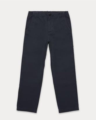 Fortela Hector Herringbone Cotton Trousers in Blue at Nordstrom, Size 32 Eu