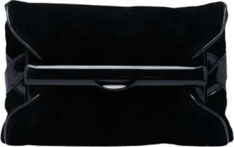 Bottega Veneta Pre-owned Vintage Clutch - Dames - Vintage Clutch - Zwart - ONE Size - Leer - Vintage