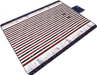OEM Manta De Picnic - Manta Para Exteriores - Relajaci&oacute;n Al Aire Libre - Dise&ntilde;o Lavable A M&aacute;quina - 150x200 Cm - Rayas