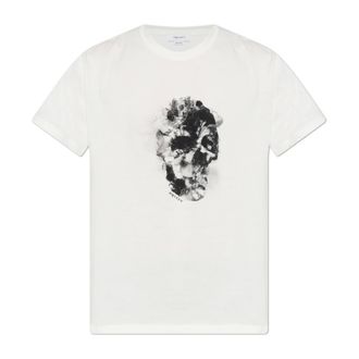 Alexander McQueen Alexander McQueen, T-Shirts, male, White, Size: 2XL Printed T-Shirt
