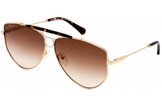 Ferragamo Womens SF241S sunglasses - Gold Metal - One Size