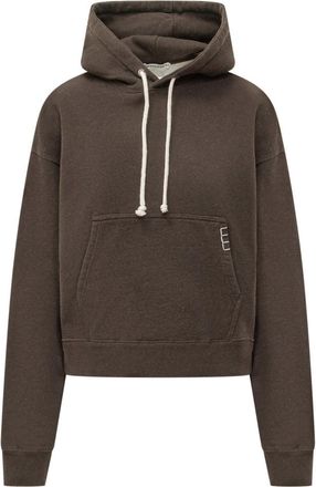 J.W.Anderson Brown Solid Hood Sweatshirt