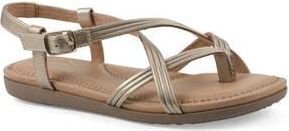 White Mountain Frania Strappy Sandal in Gold/Metallic/Smooth at Nordstrom Rack, Size 7.5