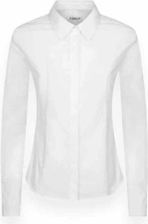 Dondup Elegante Poplin Overhemd - Dames - Overhemden - Wit - L - Katoen - Overhemden