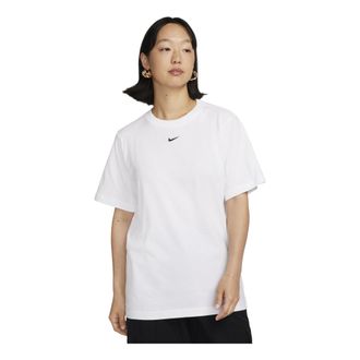Nike (WMNS) Nike Sportswear Small Swoosh T-shirt Asia Sizing White FD4150-100