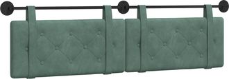 vidaXL Cabecero Colgante Verde Mar Terciopelo Vidaxl