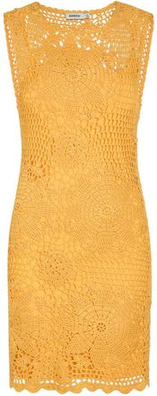 SIMKHAI Fynch Crochet Cotton Mini Dress - Yellow - S (UK8-10 / S)