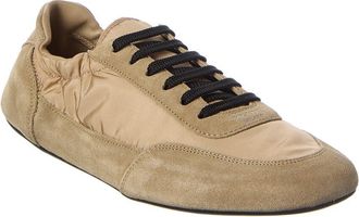 Prada Collapse Re-Nylon & Suede Sneaker