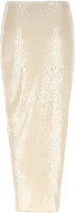 Rotate Sequin-Embroidered Skirt - Ivory