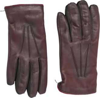 Paul Smith Guanti in pelle - Rosso