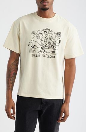 Brain Dead Oracle Cotton Graphic T-Shirt in Natural at Nordstrom, Size Xx-Large