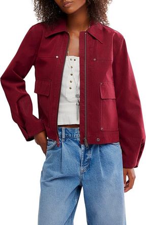 Free People Blair Faux Suede Jacket in Dionysus at Nordstrom, Size X-Small