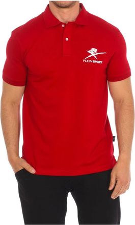 Plein Sport Polo met Korte Mouwen - Heren - Fitness - Rood - M - Katoen - Fitness