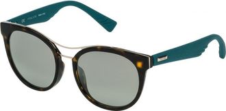 Police Womens SPL412 52 52722K Sunglasses - Green - One Size