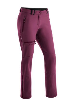 Maier Sports Softshellhose MAIER SPORTS Adakit W, Damen, Gr. 40, Normalgr&ouml;ssen, pink (magenta), Vorderseite: 92% Polyester, 8% Elasthan / R&uuml;ckseite: 100% Polyester
