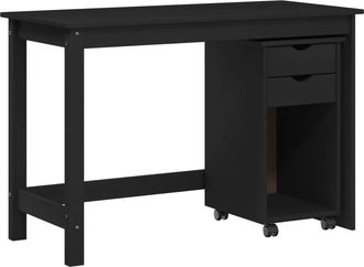 vidaXL Juego De Escritorio Y Gabinete 2 Uds. Negro Vidaxl