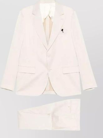 Lardini cotton single-breasted suit