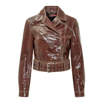 Diesel Dames, Jassen, Rood, Maat: XS