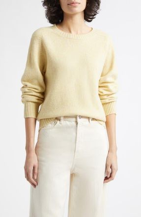 Johnstons of Elgin Blyth Lambswool Crewneck Sweater in Sunset Song at Nordstrom, Size X-Small