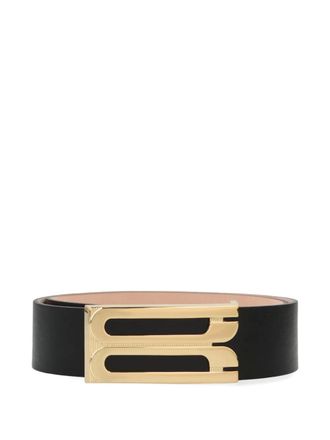 Victoria Beckham logo-buckle leather belt - women - Calf Leather - 80 - Black