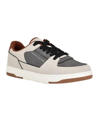 Tommy Hilfiger Tenito Sneakers Mens Gray Brown Multi Lace Up Shoes JZZ1286