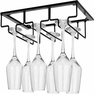 OEM Nazalus - M&aacute;s Vendido - Accesorio De Almacenamiento De Cocina, Estante Para Copas De Vino, Soporte De Metal Para Copas De Vino, Soporte Colgante Para 