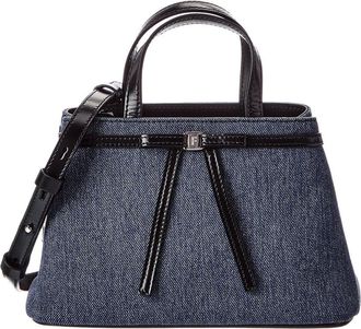Ferragamo Ferragamo Denim & Leather Satchel