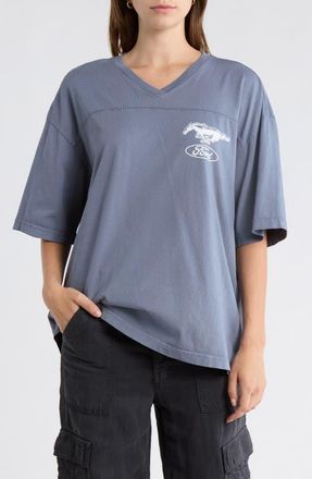 Junk Food Ford Mustang Graphic Cotton T-Shirt in Deep Indigo at Nordstrom