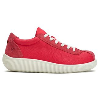 Ecco Ecco Womens Soft Zero Trainers - Red Leather - Size UK 2-3.5