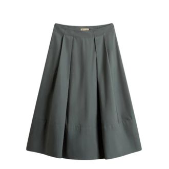 Woolrich Midi Skirts, female, Green, Size: XS Cfwwsk2003Frut3944 -.6668