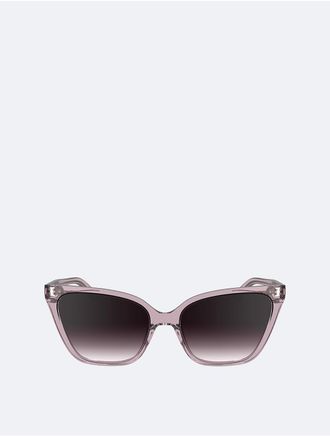 Calvin Klein Womens Cat Eye Sunglasses - Red