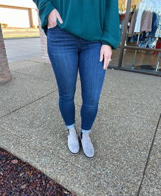 Hidden Jeans Mid Rise Skinny Jeans In Blue