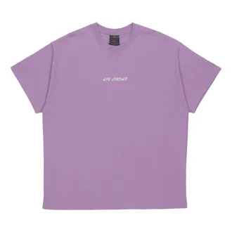 Nike Jordan Air Jordan Large Logo Sports Round Neck Short Sleeve Gray Purple DQ4960-574