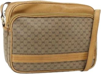 Gucci Pre-owned Cross Body Bags, female, Beige, Size: ONE SIZE Pre-owned Vintage Shoulder Bag