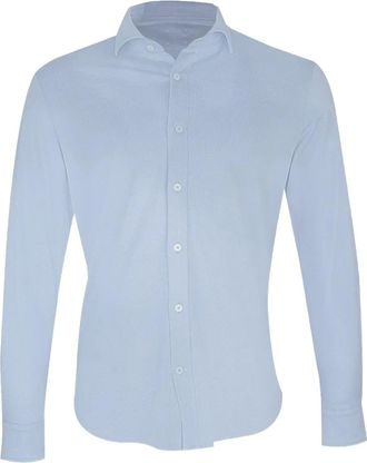 Eleventy long-sleeve button-fastening shirt - Blu