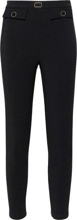 Elisabetta Franchi Pantalone - Dames - Slim Fit Broeken - Zwart - L - Broeken