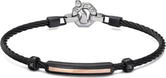 Baraka Roségouden armband - Zwart