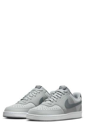 Nike Court Vision Low Sneaker in Light Smoke Grey/White at Nordstrom Rack, Size 6.5