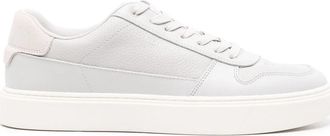 Calvin Klein Low Top Lace Up Bskt - Heren - Sneakers - Grijs - 44 EU - Leer - Schoenen