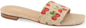 Esprit Rylee Slide Sandal in Linen/Strawberry at Nordstrom Rack, Size 6.5