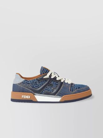 Fendi denim low-top sneakers