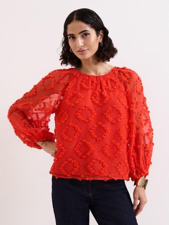 Phase Eight Shayla Textured Blouse at Nordstrom, Size 14