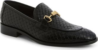 Roberto Cavalli Woven Bit Loafer in Black at Nordstrom Rack, Size 10