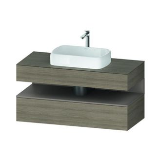Duravit Duravit - Qatego Consola Mueble Bajo Lavabo, 1 Extra&iacute;ble, 1 Caj&oacute;n