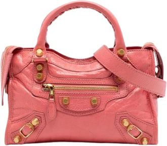 Balenciaga Pre-owned Handbags, female, Pink, Size: ONE SIZE Pre-owned Vintage Satchel