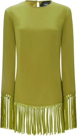 Taller Marmo Abito con frange - Verde