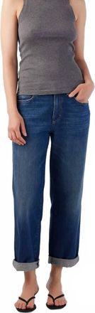 Amo Valentina Mid Rise Relaxed Straight Jeans In Dreamboat